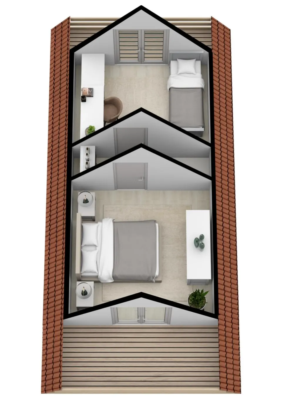 Montažna kuća Primjer 100 m² (cjenik), 100 m², MS Montažne Kuće