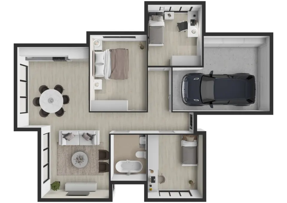 Montažna kuća Primjer 120 m² (cjenik), 120 m², MS Montažne Kuće