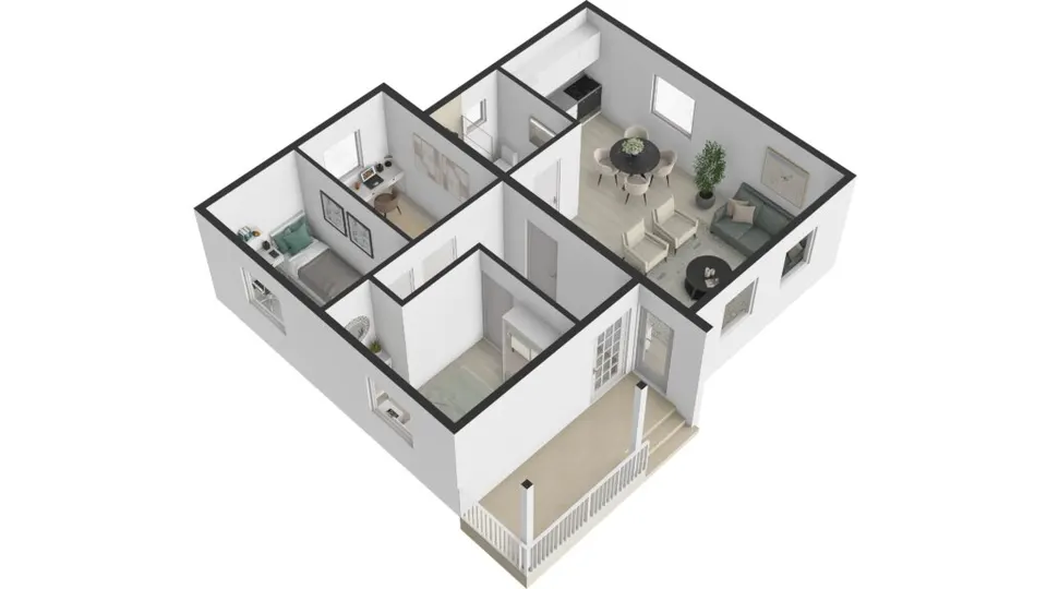 Montažna kuća Sarah, 78 m², MS Montažne Kuće