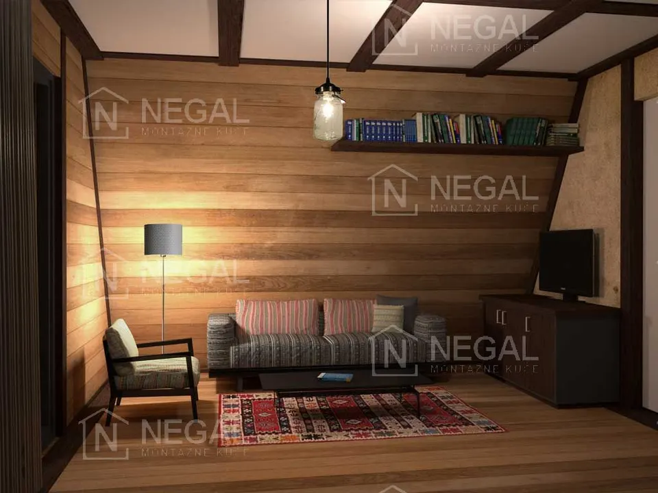 Montažna kuća Golija Tip 40, 73 m², Negal