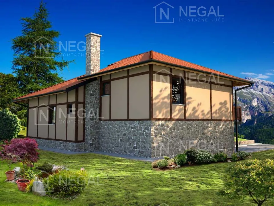 Montažna kuća Klasik Tip 101, 111 m², Negal