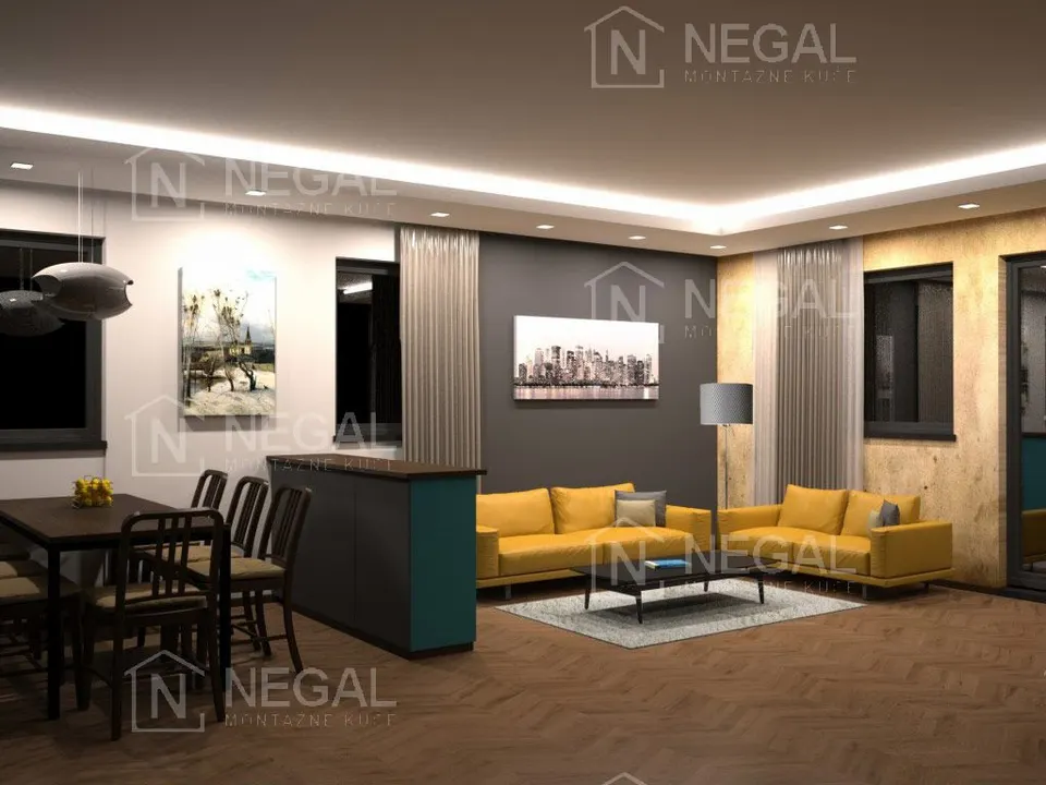 Montažna kuća Klasik Tip 101, 111 m², Negal