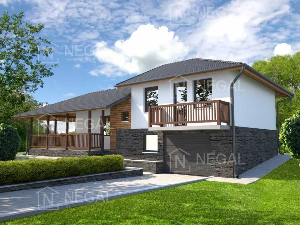 Montažna kuća Klasik Tip 105, 122 m², Negal