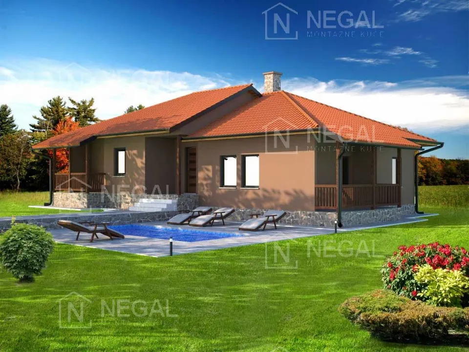 Montažna kuća Klasik Tip 127, 141 m², Negal