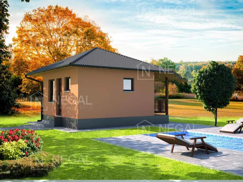 Montažna hiša Klasik Tip 27, 32 m², Negal