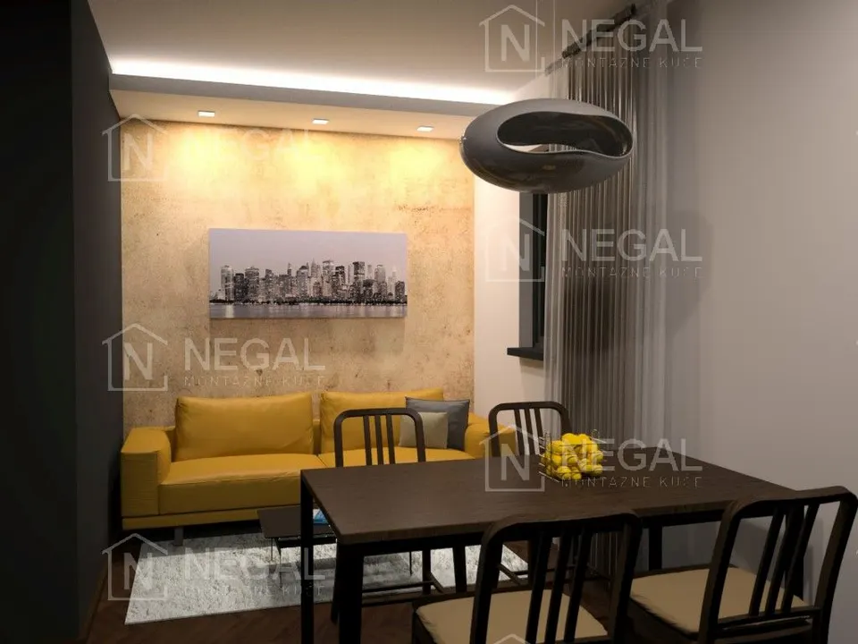 Montažna hiša Klasik Tip 27, 32 m², Negal