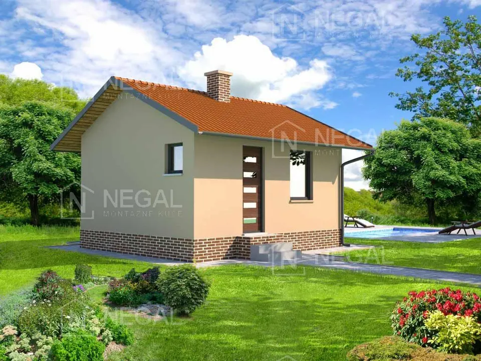 Montažna hiša Klasik Tip 30, 35 m², Negal