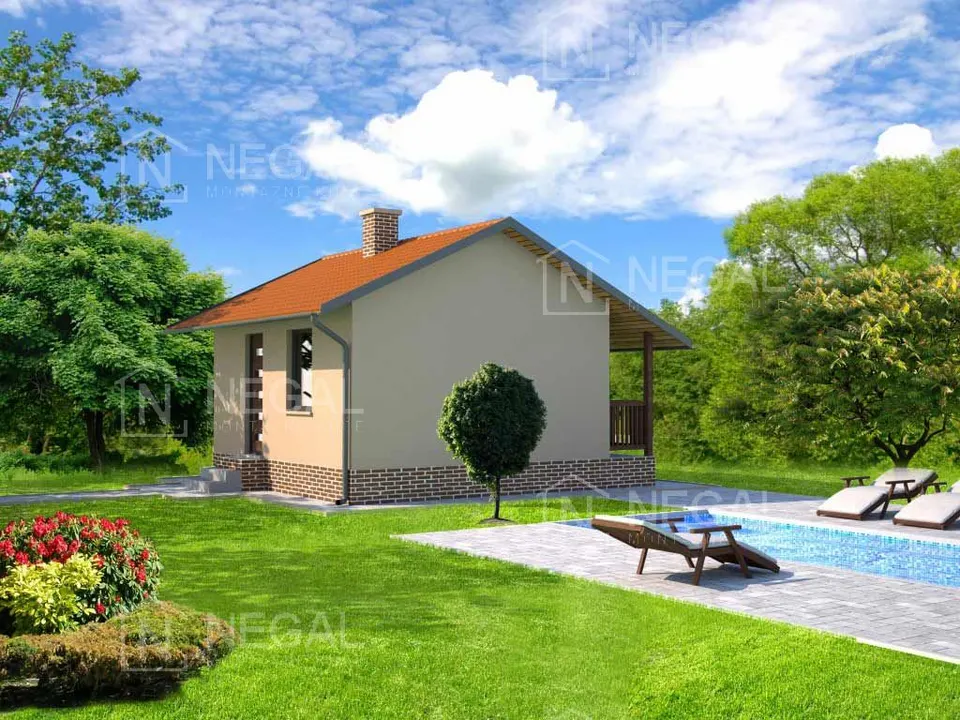 Montažna hiša Klasik Tip 30, 35 m², Negal