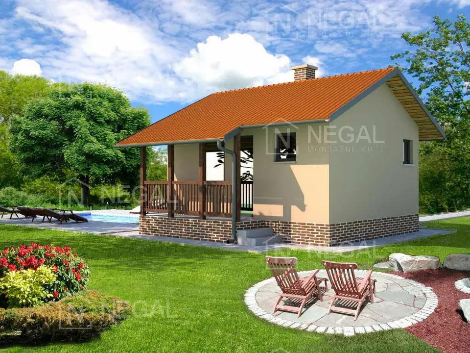 Montažna hiša Klasik Tip 30, 35 m², Negal