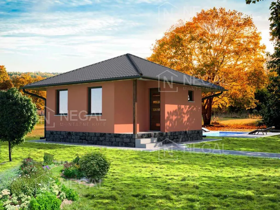 Montažna hiša Klasik Tip 35, 40 m², Negal