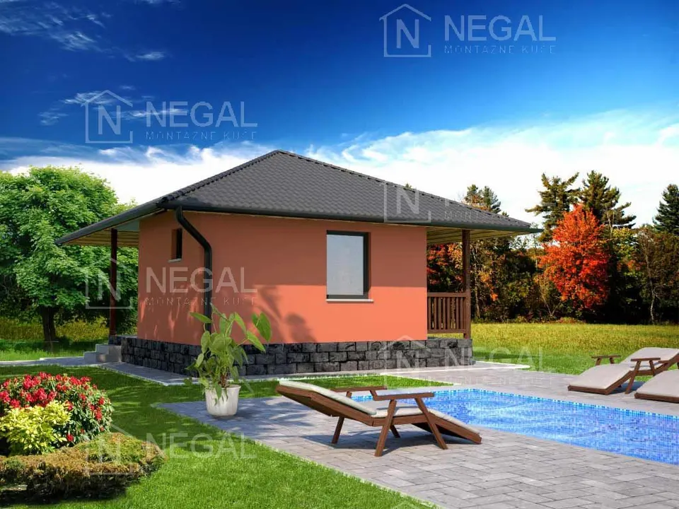Montažna hiša Klasik Tip 35, 40 m², Negal