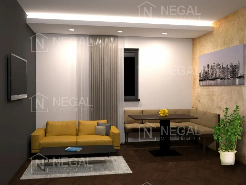 Montažna hiša Klasik Tip 36, 41 m², Negal