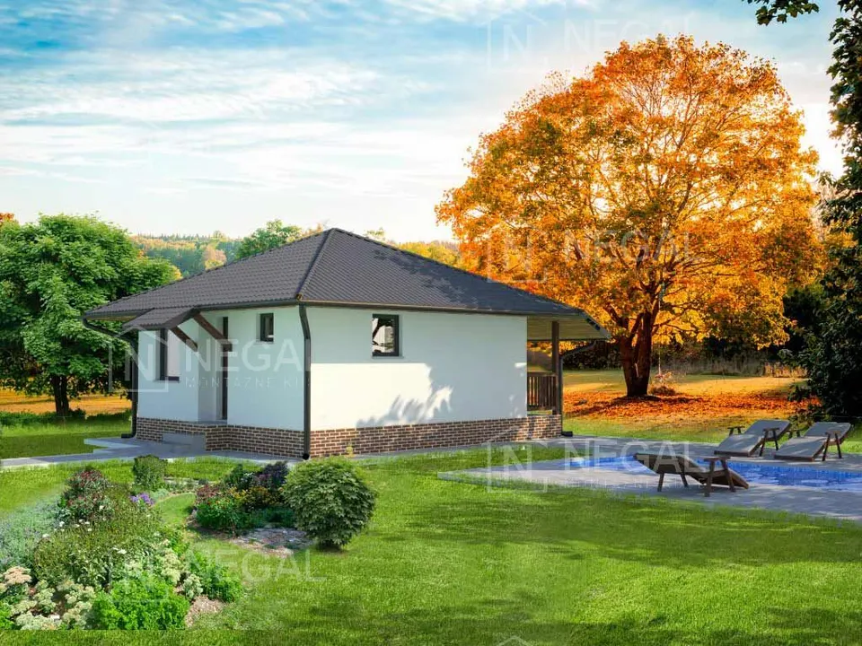 Montažna hiša Klasik Tip 40, 45 m², Negal