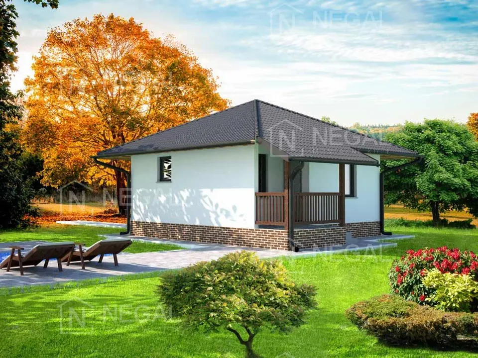 Montažna hiša Klasik Tip 40, 45 m², Negal
