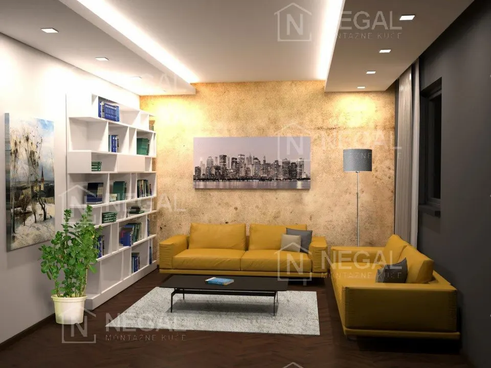 Montažna hiša Klasik Tip 44b, 50 m², Negal