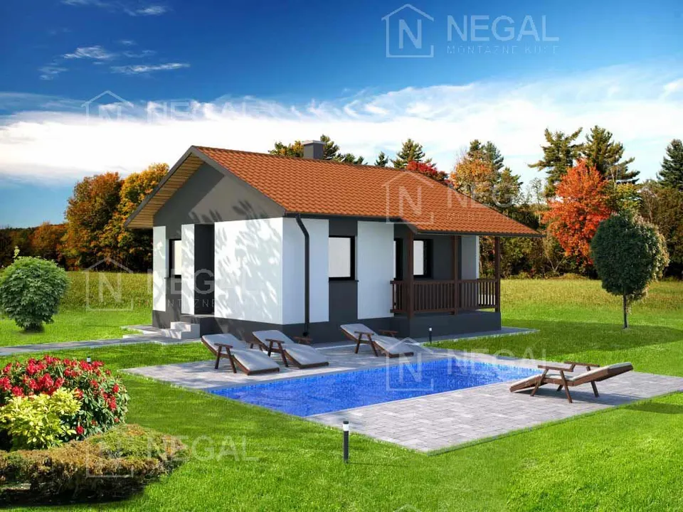 Montažna kuća Klasik Tip 52, 57 m², Negal