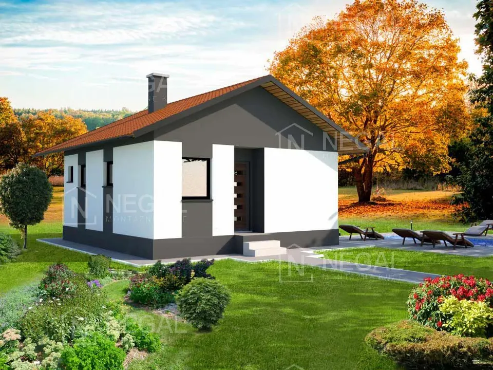 Montažna kuća Klasik Tip 52, 57 m², Negal