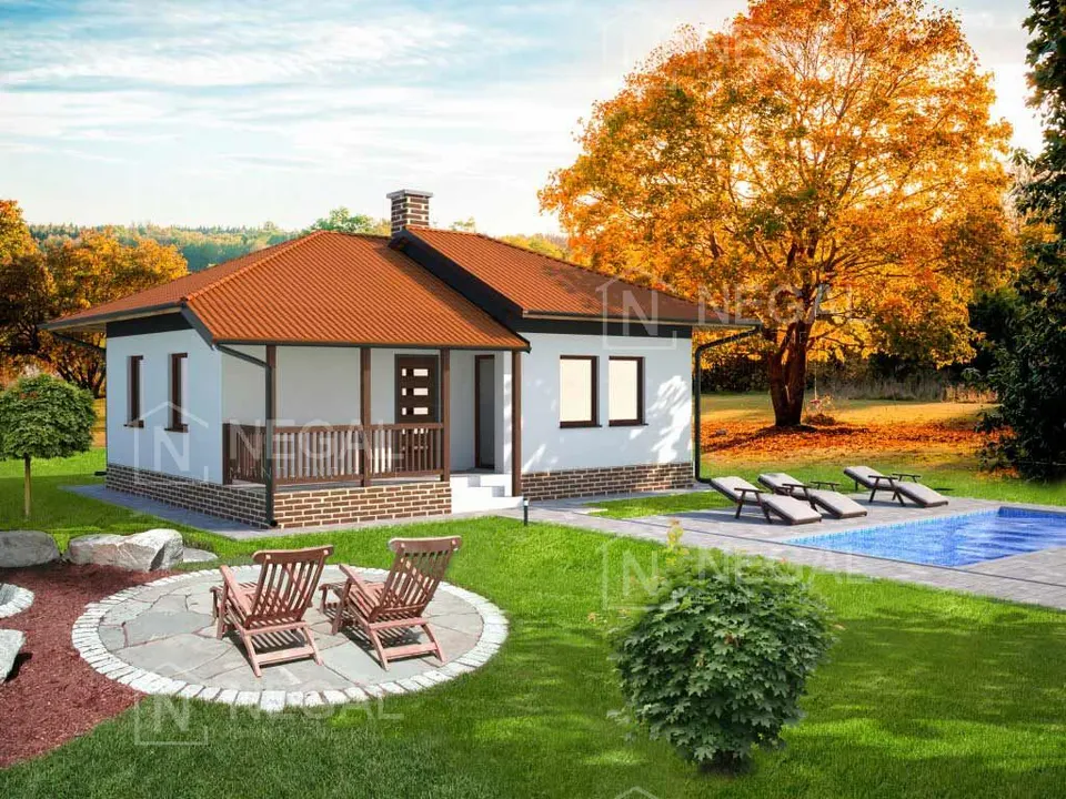 Montažna kuća Klasik Tip 66, 72 m², Negal