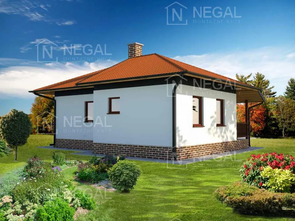 Montažna kuća Klasik Tip 66, 72 m², Negal