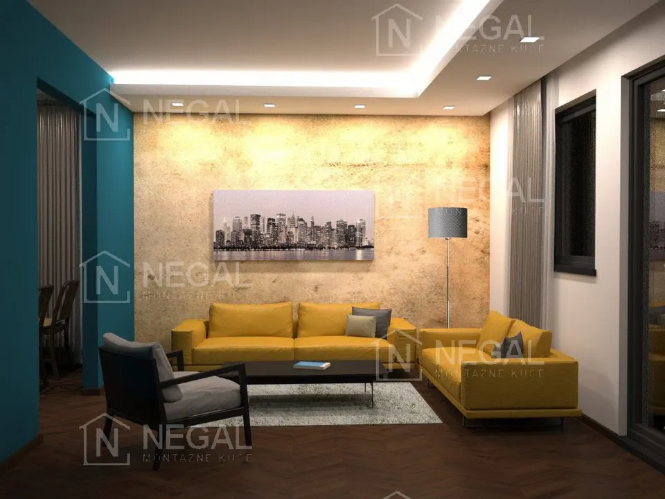 Montažna kuća Klasik Tip 66, 72 m², Negal