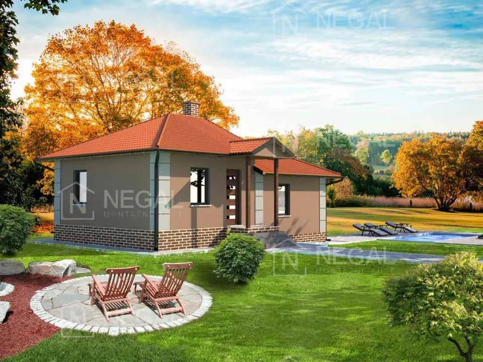 Montažna kuća Klasik Tip 68, 76 m², Negal
