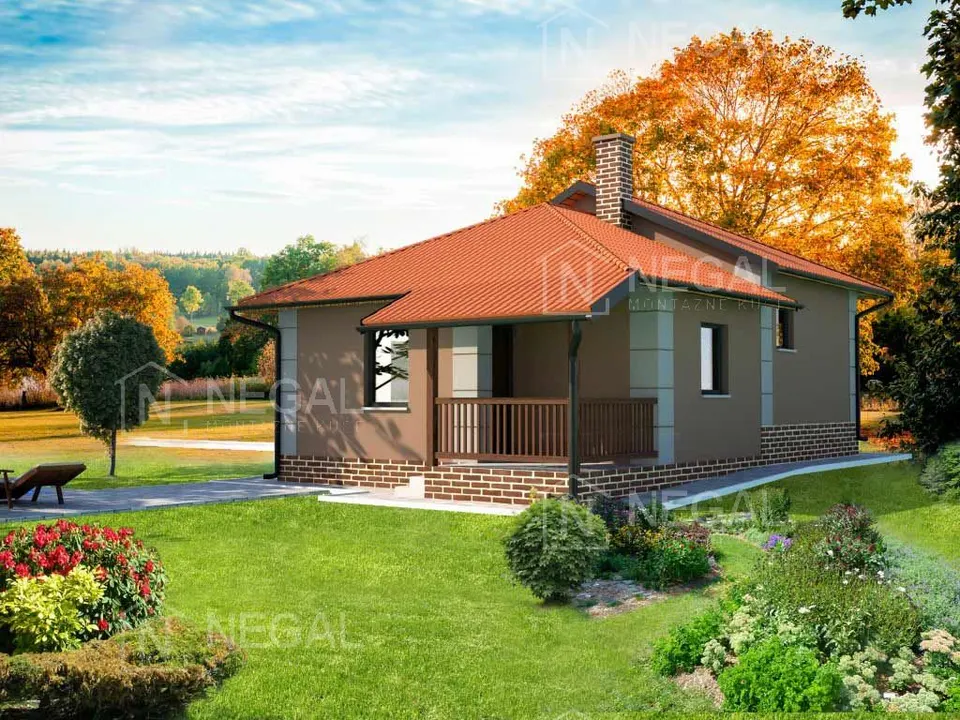Montažna kuća Klasik Tip 68, 76 m², Negal