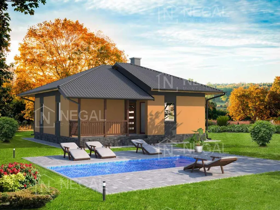 Montažna kuća Klasik Tip 77, 85 m², Negal