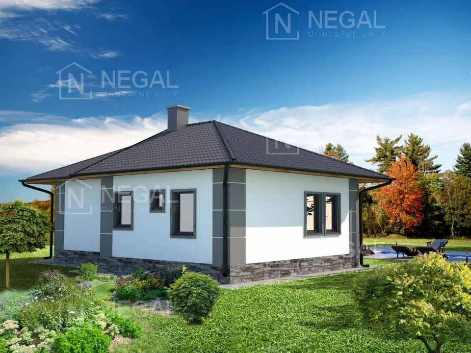 Montažna kuća Klasik Tip 81, 92 m², Negal
