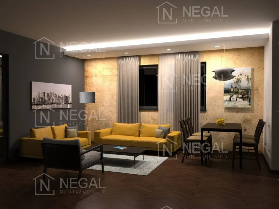 Montažna kuća Klasik Tip 81, 92 m², Negal