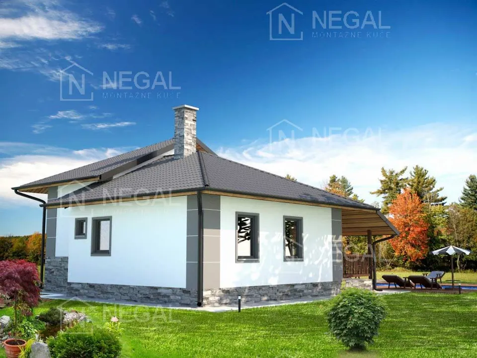 Montažna kuća Klasik Tip 86, 98 m², Negal