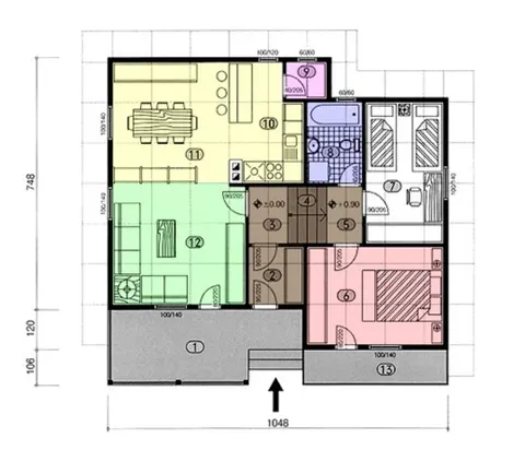 Montažna kuća NV-86, 86 m², NV Trade