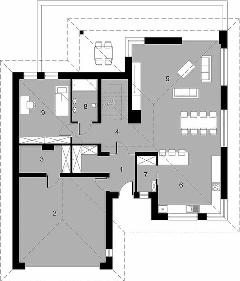 Montažna kuća Q 100, 100 m², Partas