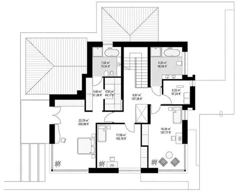 Montažna kuća Q 200, 100 m², Partas