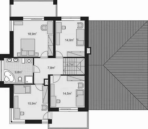 Montažna kuća Q 220, 100 m², Partas