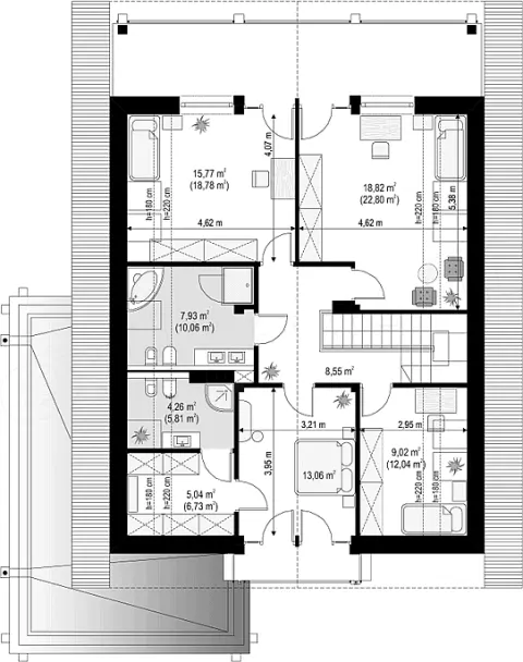 Montažna kuća Q 250, 100 m², Partas