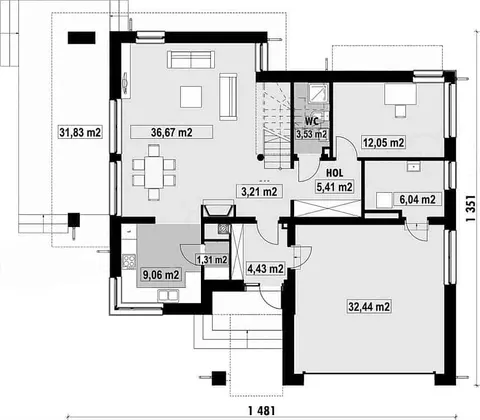Montažna kuća Q 260, 100 m², Partas