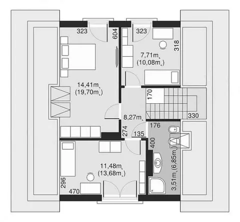 Montažna kuća Q 270, 100 m², Partas