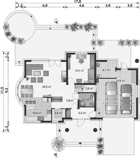 Montažna kuća Q 280, 100 m², Partas