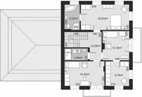 Montažna kuća Q 285, 100 m², Partas