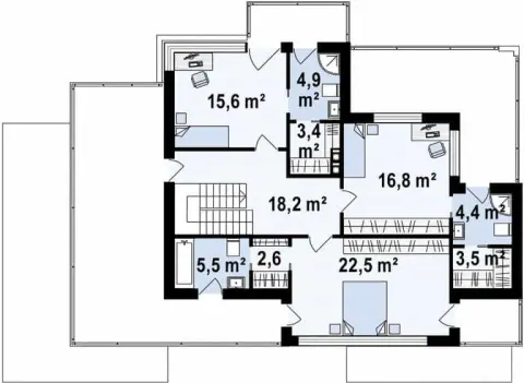 Montažna kuća Q 440, 100 m², Partas