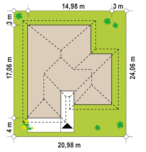 Montažna kuća Q 505, 100 m², Partas