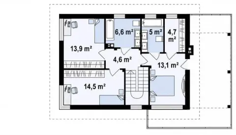 Montažna kuća Q 540, 100 m², Partas