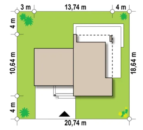 Montažna kuća Q 545, 100 m², Partas