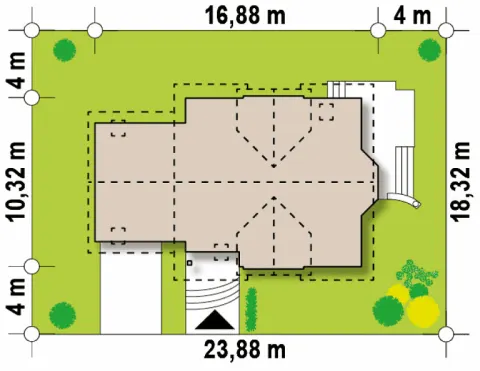 Montažna kuća Q 555, 100 m², Partas