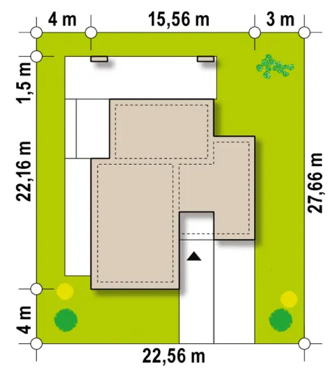 Montažna kuća Q 560, 100 m², Partas
