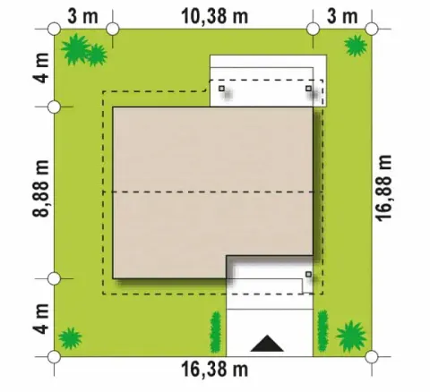 Montažna kuća Q 590, 100 m², Partas