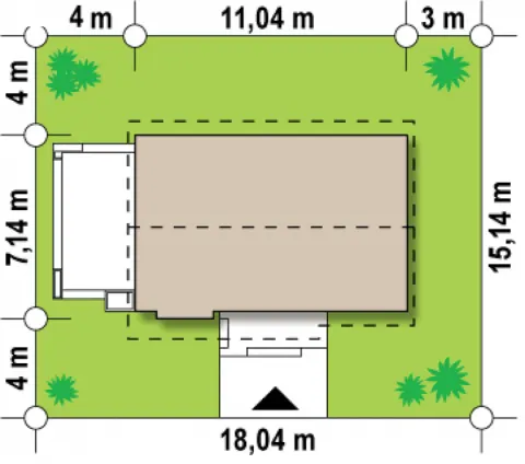 Montažna kuća Q 595, 100 m², Partas