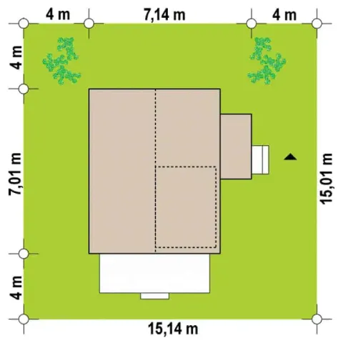 Montažna kuća Q 600, 100 m², Partas