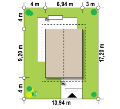 Montažna kuća Q 625, 100 m², Partas