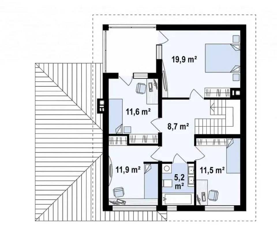 Montažna kuća Q 650, 100 m², Partas
